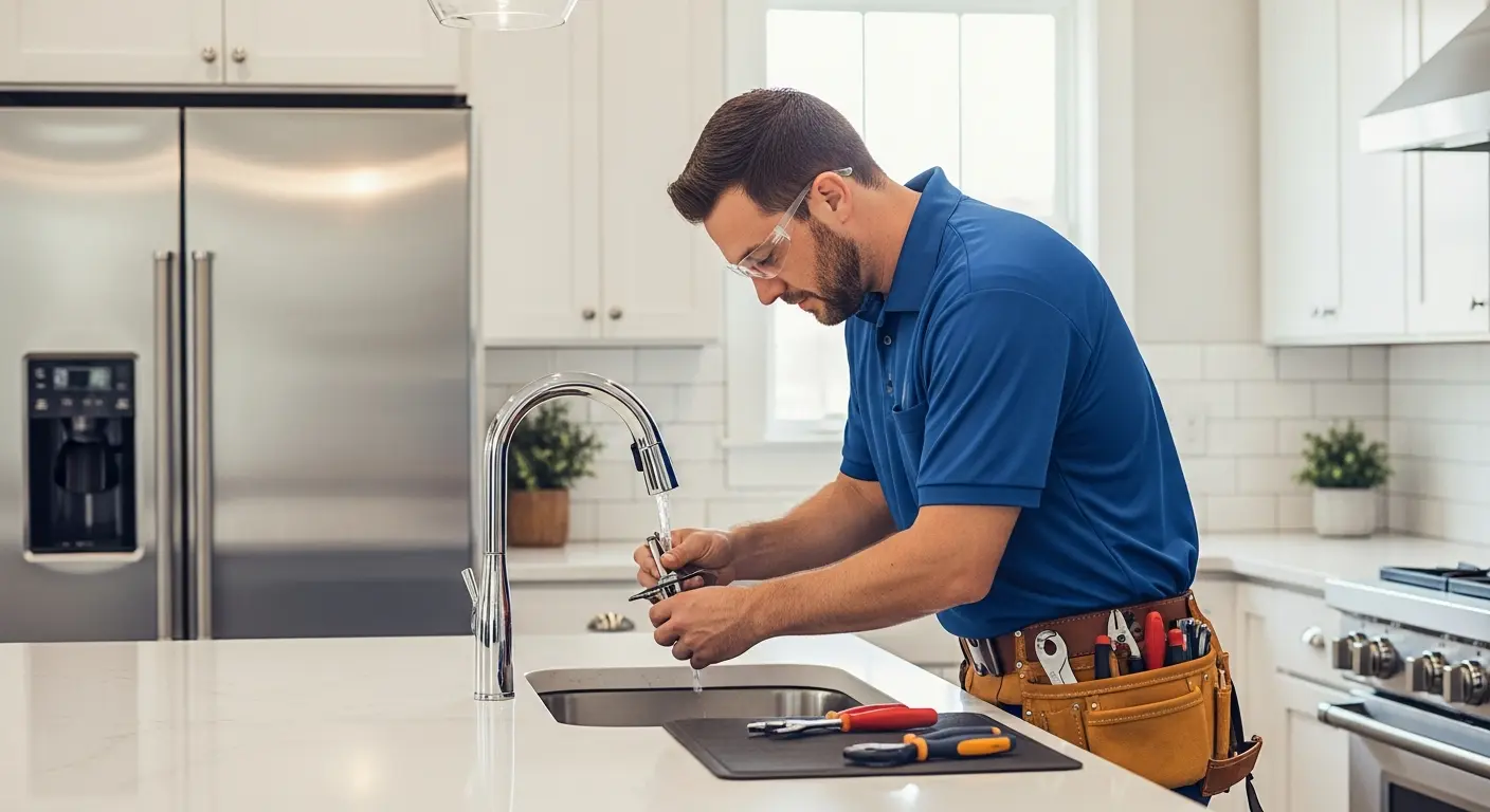 Professional Handyman Performing Property Maintenance